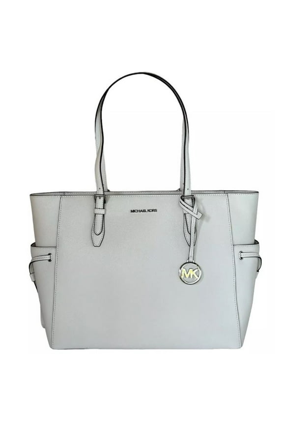 Womens Gilly Large Saffiano Leather Tote Bag Optic White 35S1S2GT7L-optic