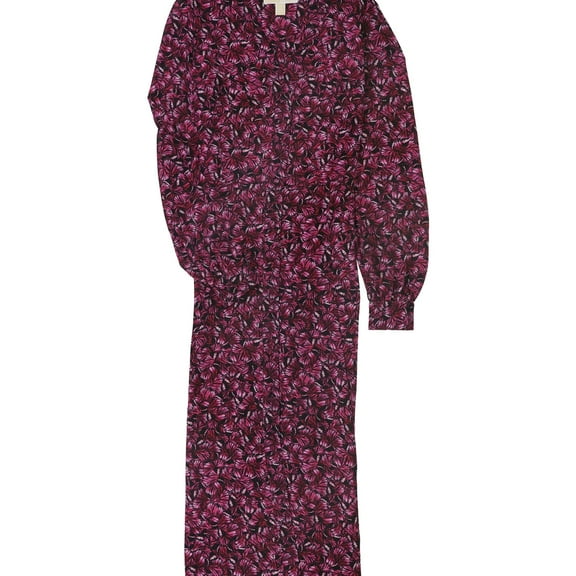 Michael Kors Womens Grand Papillon Shirt Dress, Pink, Small