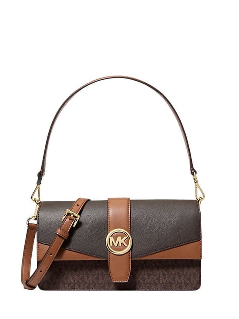 Michael Kors Womens Greenwich Medium Signature Logo Convertible