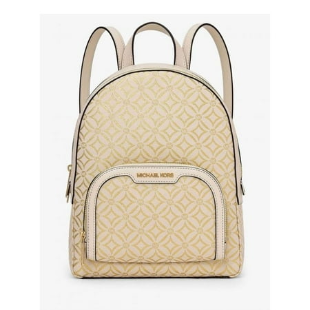 Michael Kors Womens Jaycee Medium Logo Backpack (Metallic PL GLD) 35F4G8TB2J-PL GL
