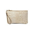 thumbnail image 1 of Michael Kors by Michael Kors Women's Cotton Animal Jacquard Wristlet, Camel Multi, 1 of 4