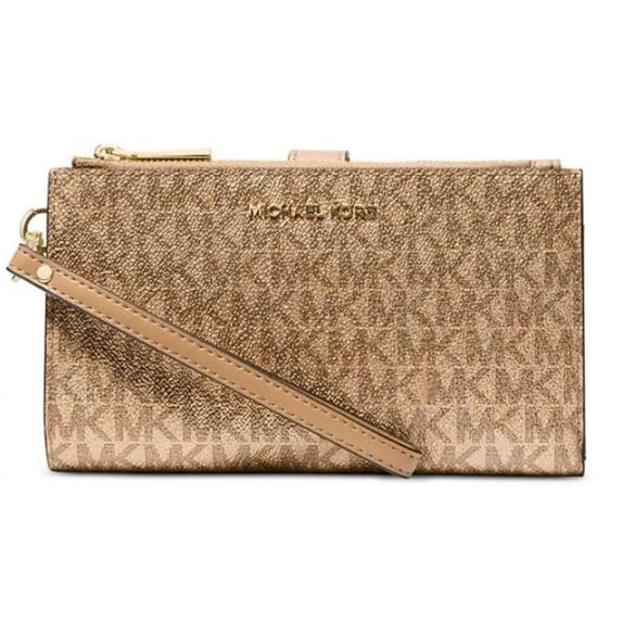 Michael Kors Womens Jet Set Double Zip Wristlet (Camel., One Size) 34H3GJ6W4M-222
