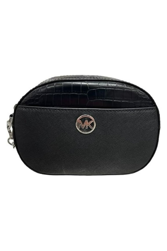 Womens Jet Set Glam Small Oval Crossbody Bag (Black) 35H3S8GC1L-001