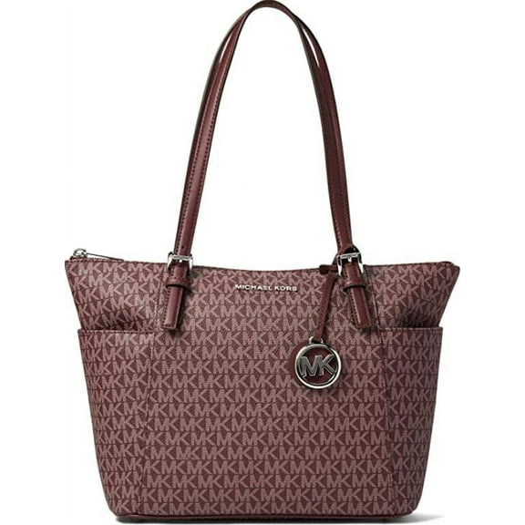 Michael Kors Womens Jet Set Item East/West Top Zip Tote Merlot 30T2STTT8V-580 One Size