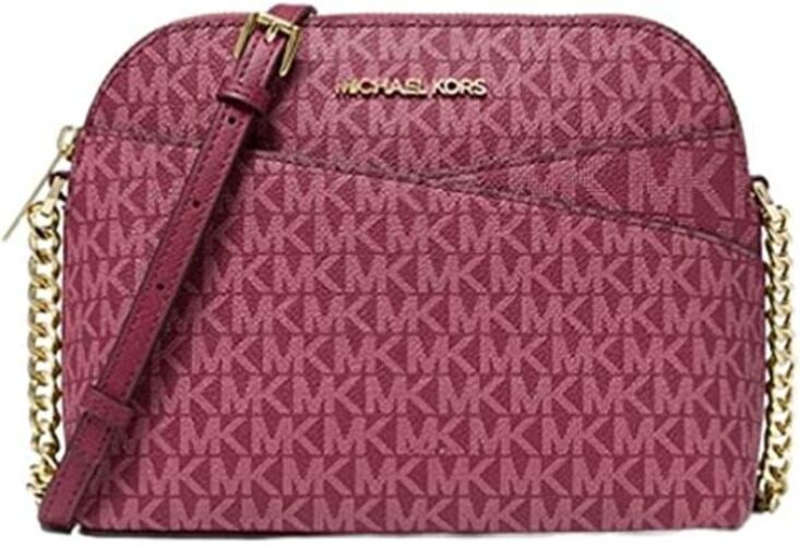 Michael Kors - Authenticated Jet Set Handbag - Polyester Burgundy Plain for Women, Never Worn