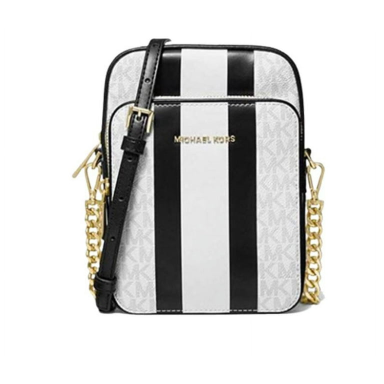 Jet set logo hot sale stripe crossbody bag