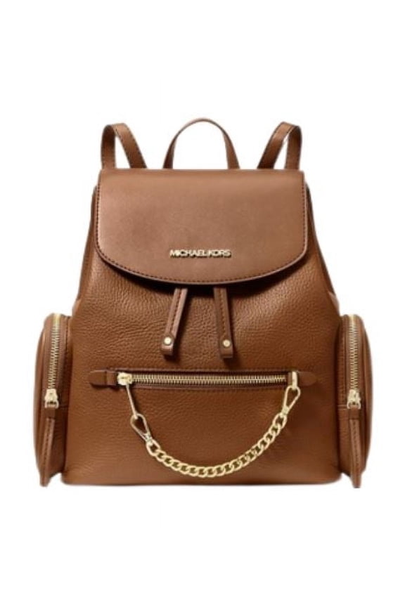 Womens Jet Set Medium Pebbled Leather Backpack (Luggage)