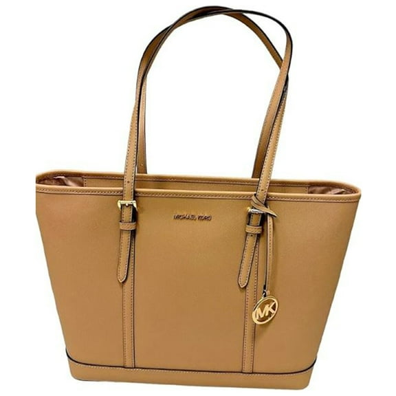 Michael Kors Womens Jet Set Saffiano Large Leather Tote Bag (Camel)35F0GTVT9L-222