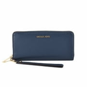 Michael Kors Womens Jet Set Travel Continental Navy Blue