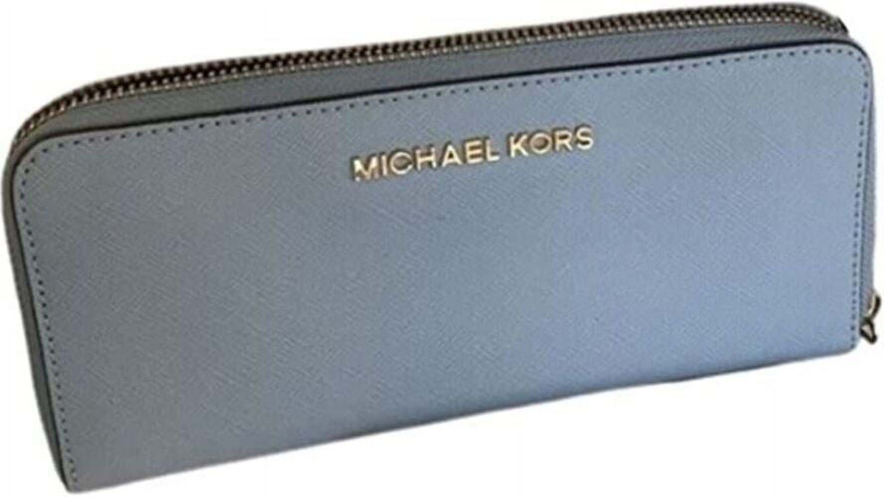Michael Kors Jet Set Travel Medium Flap Bifold Wallet Vanilla MK