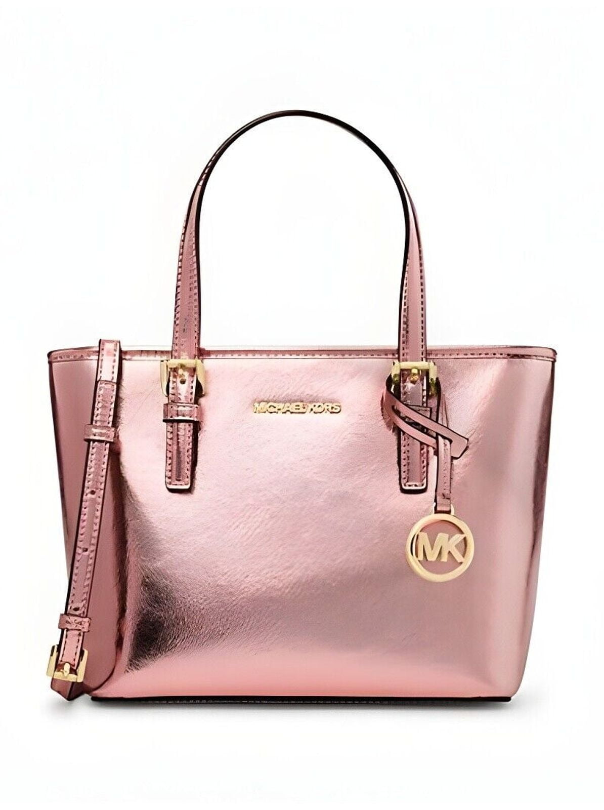 Michael Kors Womens Jet Set Travel Extra-Small Logo Top-Zip