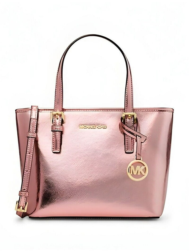 Michael Kors Jet Set Travel Extra-Small Tote Bag, Logo Canvas, Top