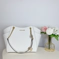 thumbnail image 1 of Michael Kors Womens Jet Set Travel Large Chain Shoulder Tote (OPTIC WHITE) 35T5GTVT3L-085, 1 of 7