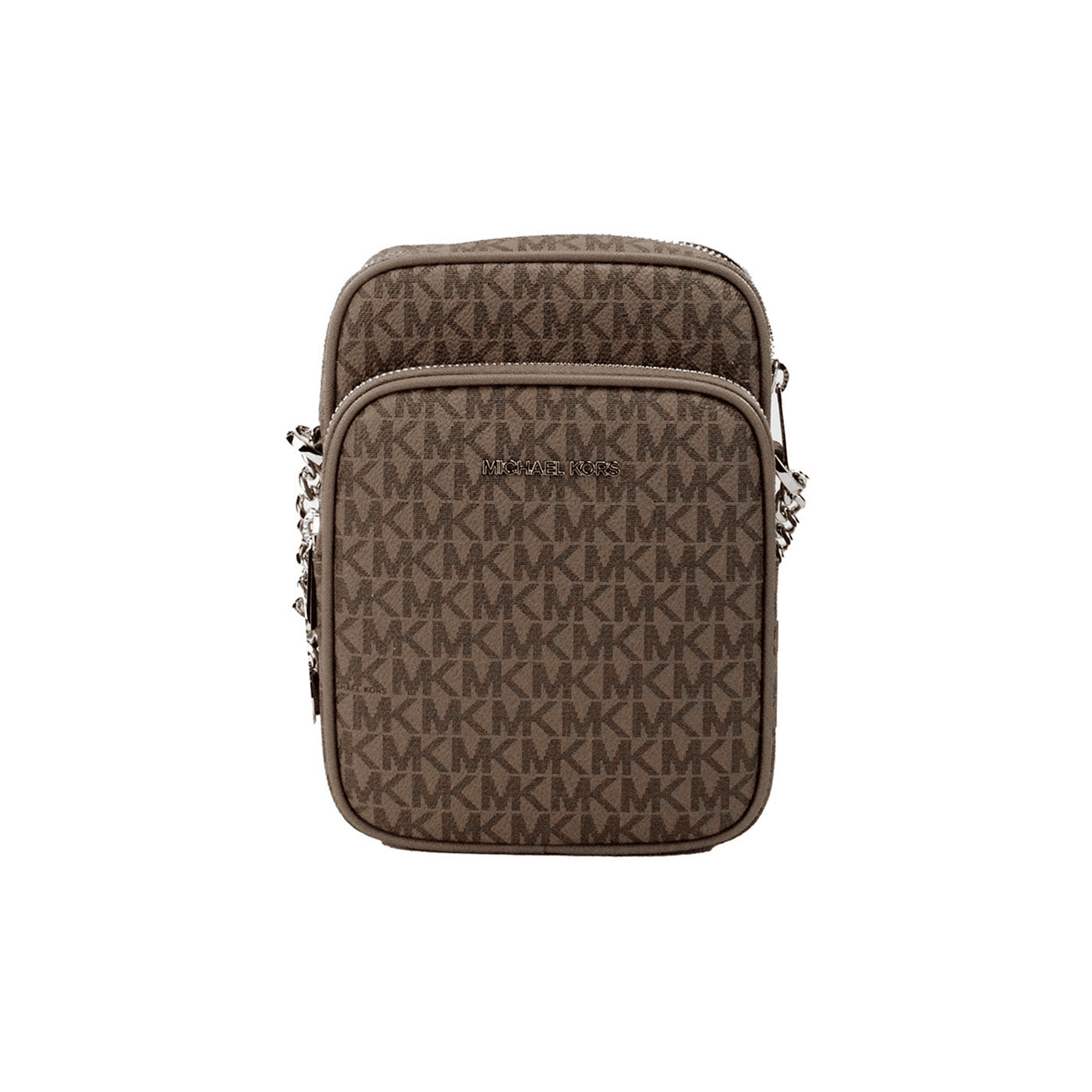 Michael Kors Womens Jet Set Travel Medium Logo Crossbody Bag in