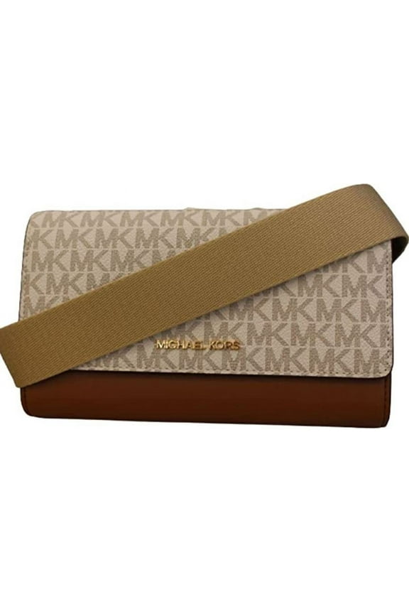 Womens Jet Set Travel Multifunction Phone Crossbody Bag 35S2GTTC7B-149 (VANILLA.)