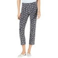 thumbnail image 1 of Michael Kors Womens Knit Casual Cropped Pants, Blue, Petite, P, 1 of 2