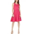 thumbnail image 1 of Michael Kors Womens Laced Sweater Dress, Pink, X-Large, 1 of 3