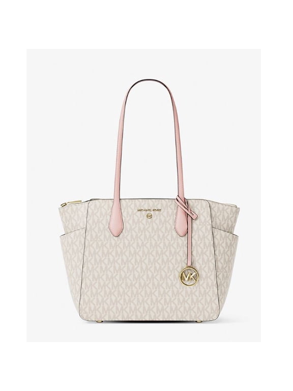 Women's Marilyn Medium Signature Logo Tote Bag (Powder Blush)