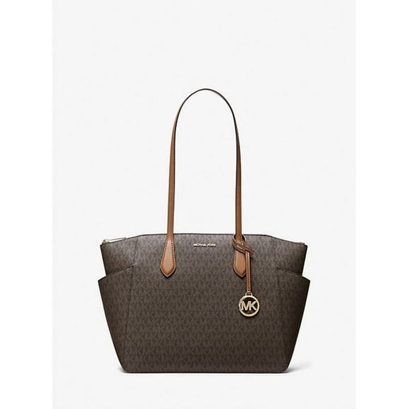 Michael Kors Womens Marilyn Medium Signature Logo Tote Bag