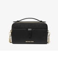 thumbnail image 1 of Michael Kors Womens Medium Double Zip Phone Crossbody 35F2GTTC2L-001 (Black), 1 of 4