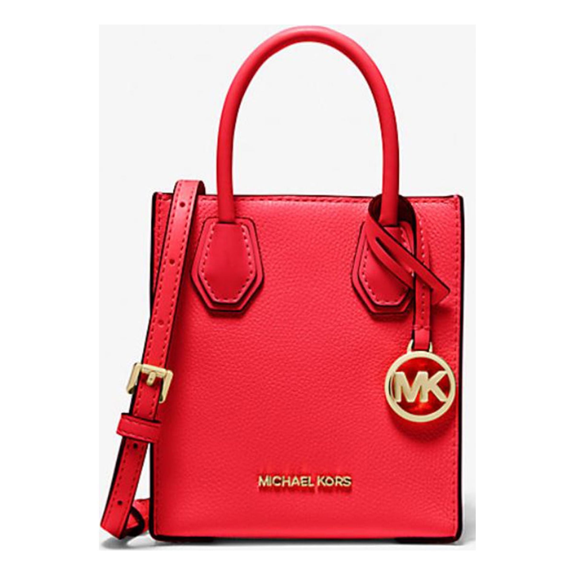 Michael Kors Womens Mercer Extra-Small Pebbled Leather Crossbody Bag ...