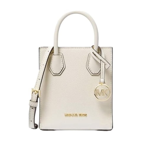 Womens Mercer Extra-Small Pebbled Leather Crossbody Bag Light Cream 35S1GM9T0L-ltcream