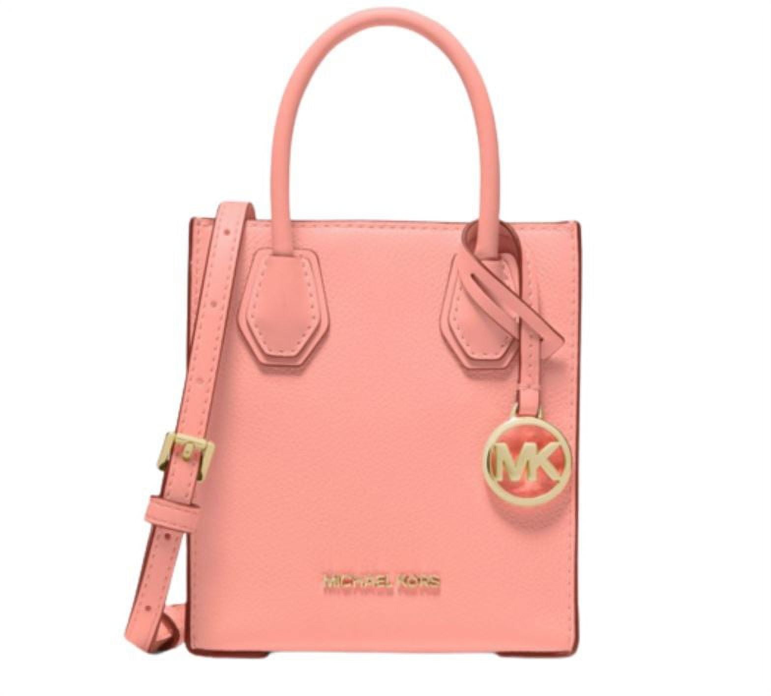 Michael Kors Mercer Leather Chain Accented Tote Bag 