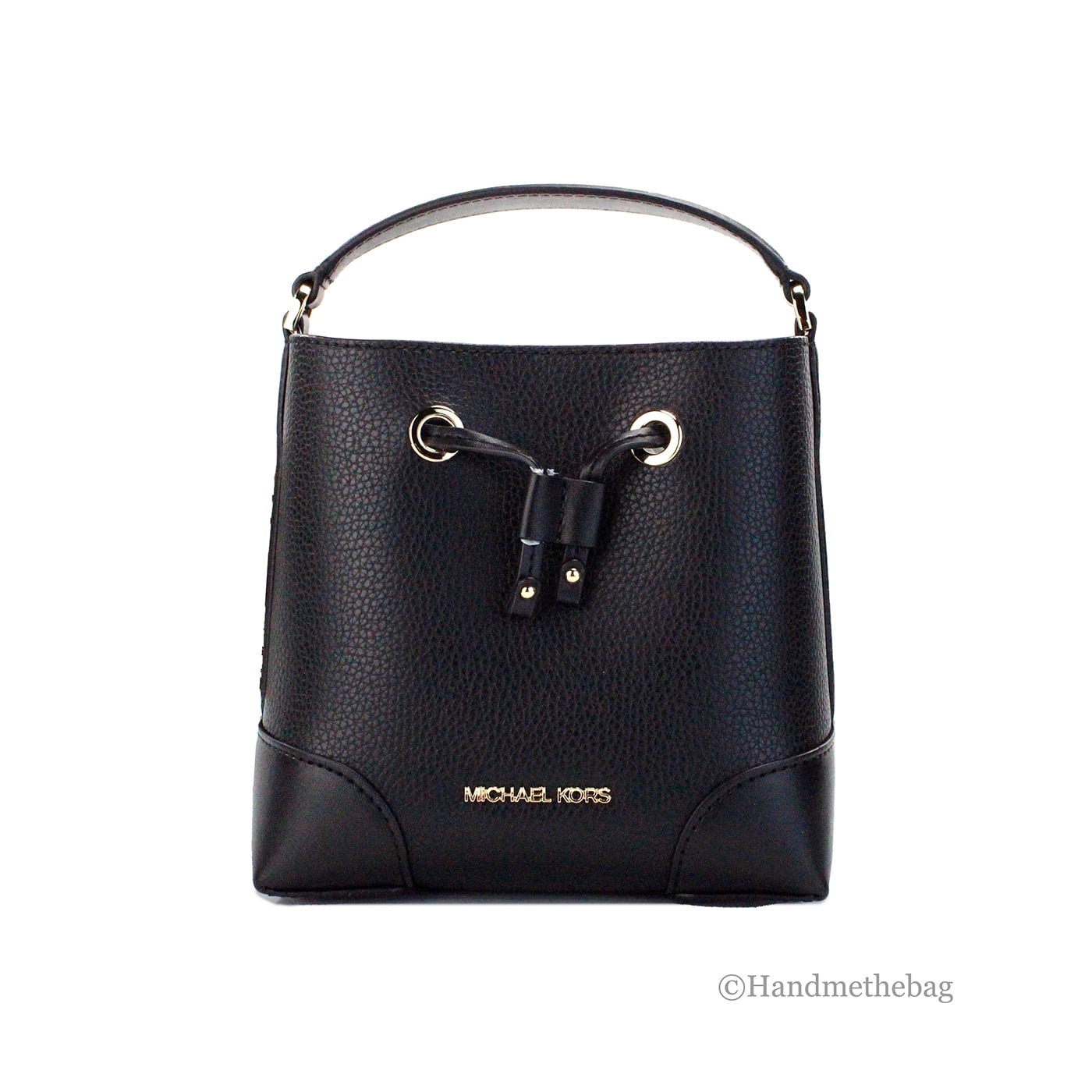 Michael Kors Mercer Small Black Pebbled Leather Shoulder