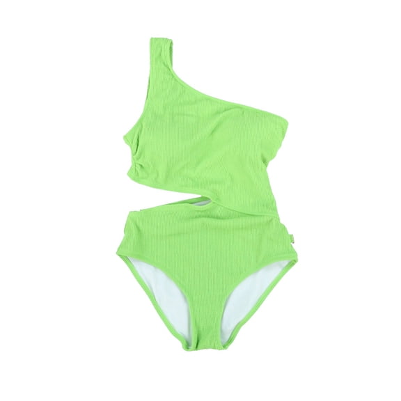 Womens One-Shoulder Side-Cuo Green 8