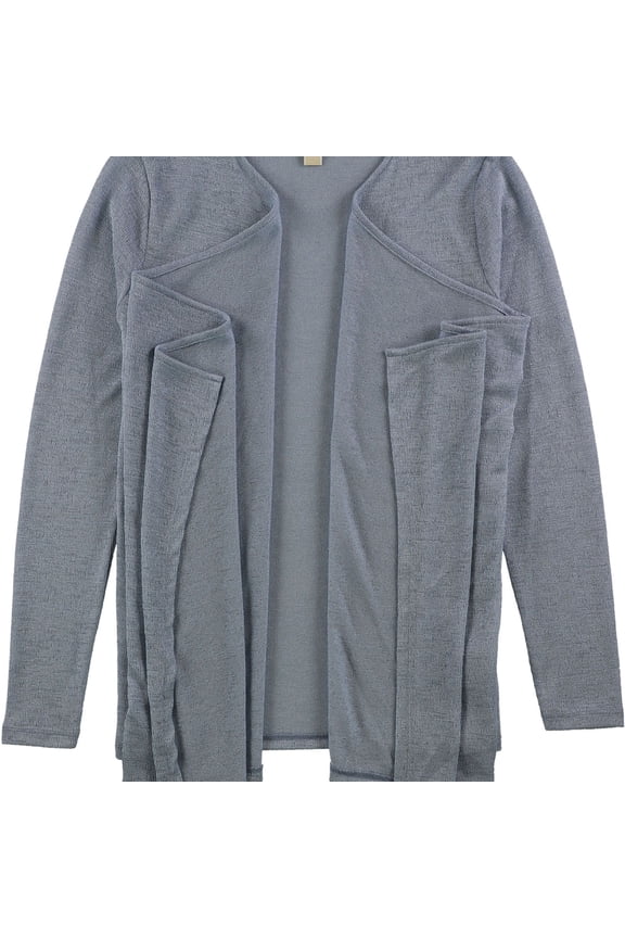 Womens Open Front Cardigan Sweater, Blue, Small