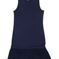 thumbnail image 1 of Michael Kors Womens Pleated Hemline Tank Dress, Blue, Small, 1 of 2