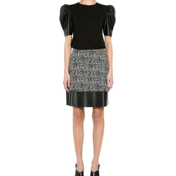 Michael Kors Womens Puff Sleeves Pullover Blouse, Black, X-Small