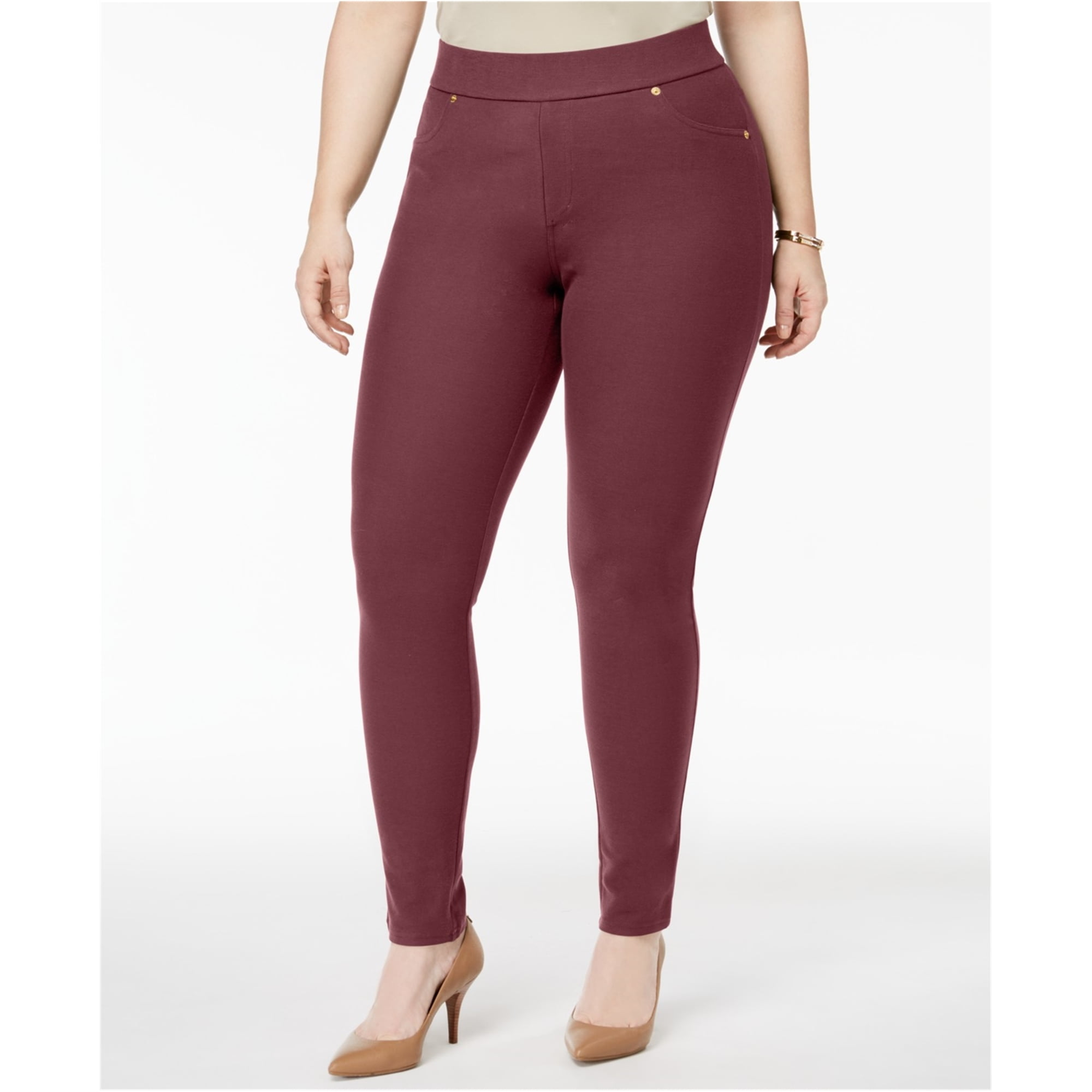 Michael Kors Womens Pull On Casual Leggings Purple 0X Walmart