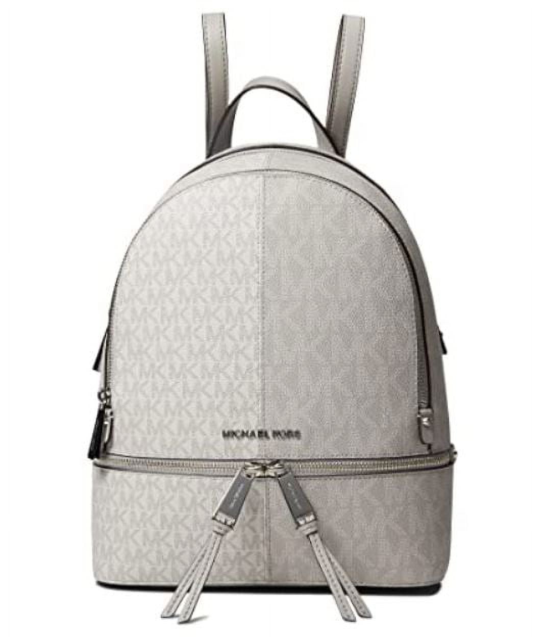 Michael Kors Rhea Zip Medium Backpack Aluminum/Pearl Gray One Size 30S2SEZB8B-095