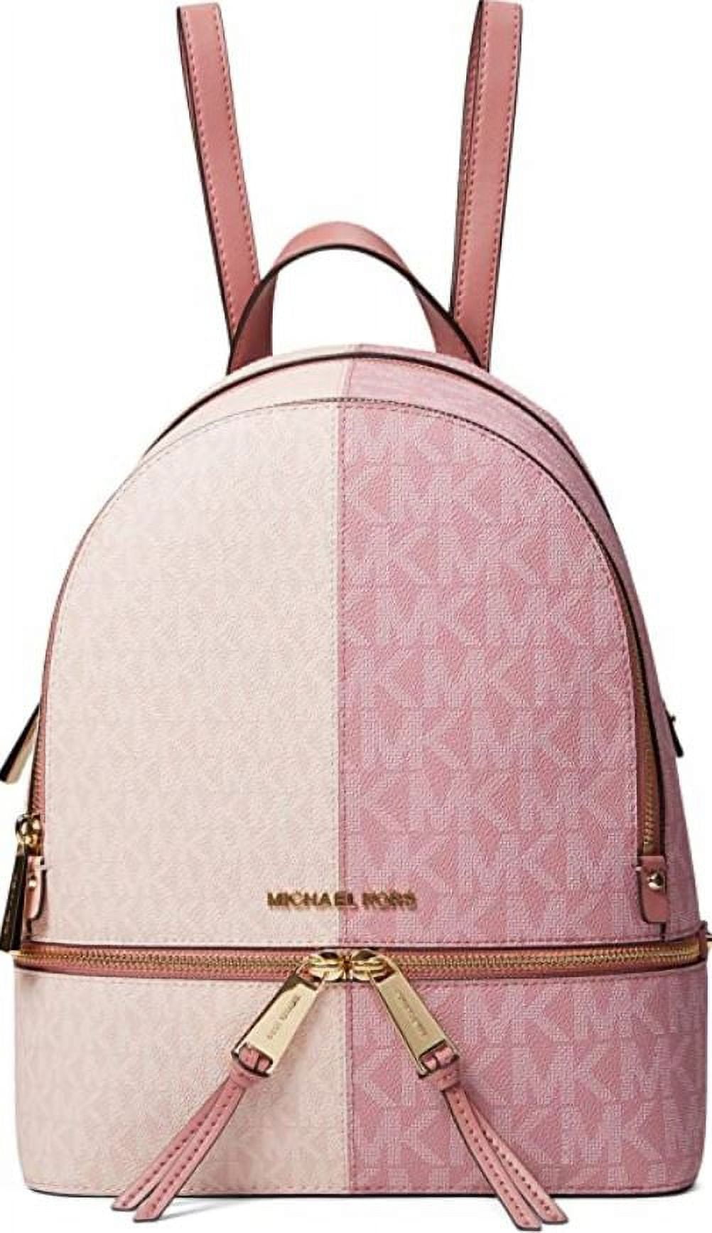 Michael Kors Womens Rhea Zip Medium Backpack Smokey Rose Michael Kors Womens Rhea Zip Medium Backpack Smokey Rose