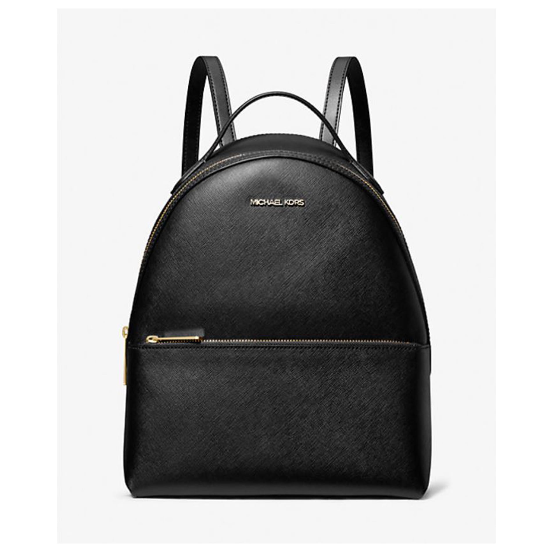 Michael Kors Womens Sheila Medium Logo Backpack (Black Leather ...