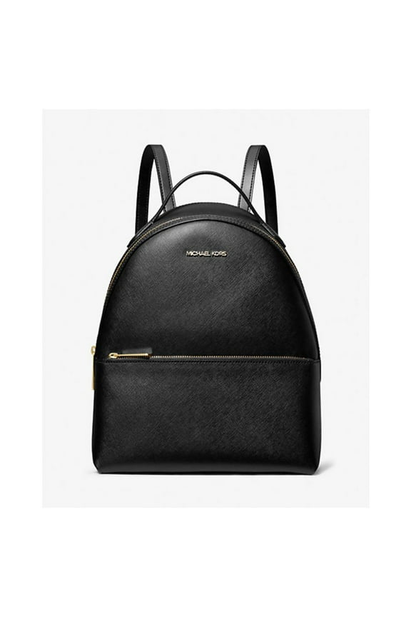 Womens Sheila Medium Logo Backpack (Black Leather) 35F3G6HB6L-001