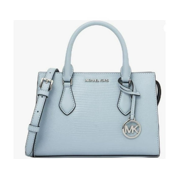 Michael Kors Womens Sheila Small Faux Saffiano Leather Satchel (Vista Blue) 35T4S6HS5A-vista