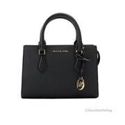 Womens Sheila Small Non-Leather Vegan Satchel (Black with Gold Hardware) 35S3G6HS5L-001