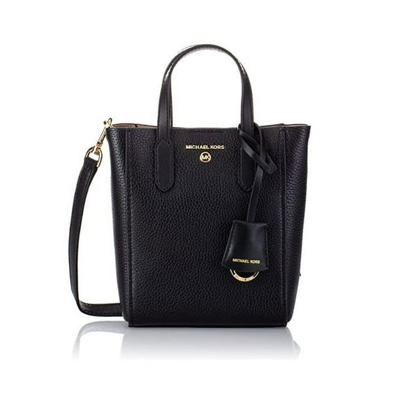 Michael Kors Womens Sinclair Extra-Small Pebbled Leather Crossbody Bag (Black)