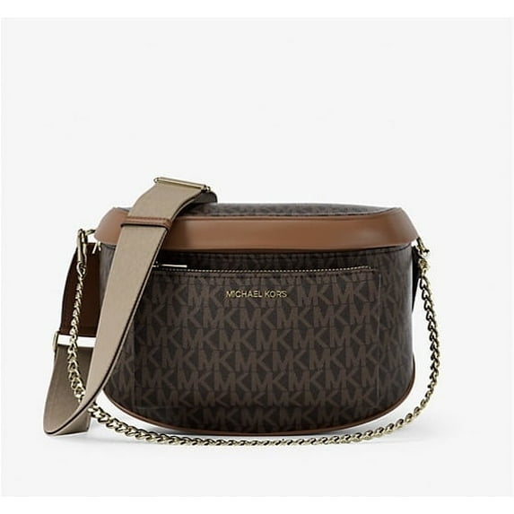 Michael Kors Womens Slater Medium Signature Logo Sling Pack