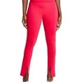 thumbnail image 1 of Michael Kors Womens Slit Hem Casual Leggings, Pink, Petite, PXL, 1 of 1