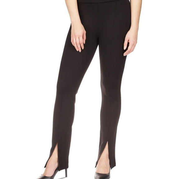 Michael Kors Womens Split Hem Casual Leggings, Black, Petite, P/PS