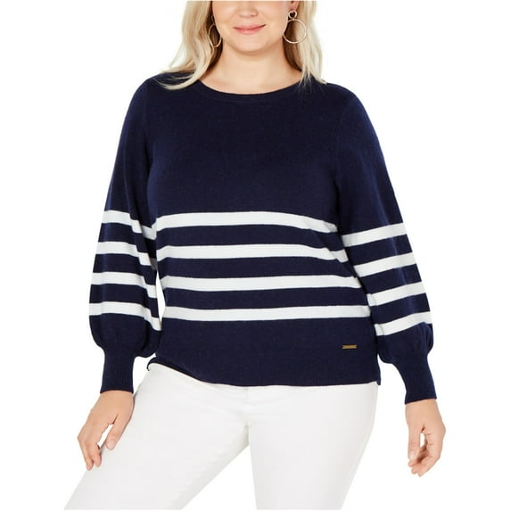 Michael Kors Womens Striped Pullover Sweater