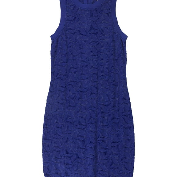 Michael Kors Womens Tank Sweater Dress, Blue, Medium