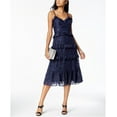 thumbnail image 1 of Michael Kors Womens Tiered Ruffled Dress, Blue, X-Large, 1 of 1