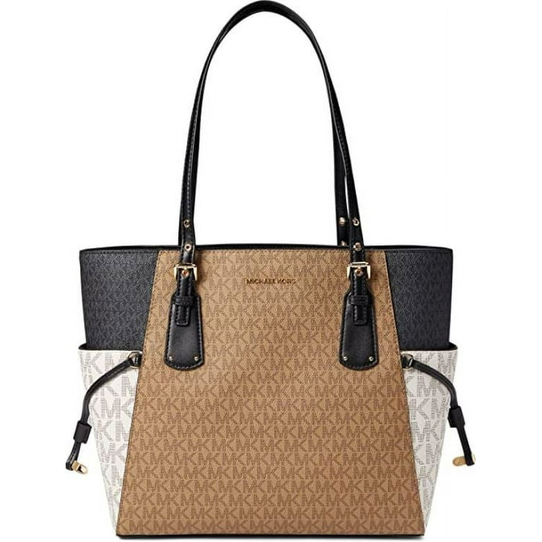 Michael Kors Womens Voyager East West Tote Brown/Pale Gold One Size MK  Signature 