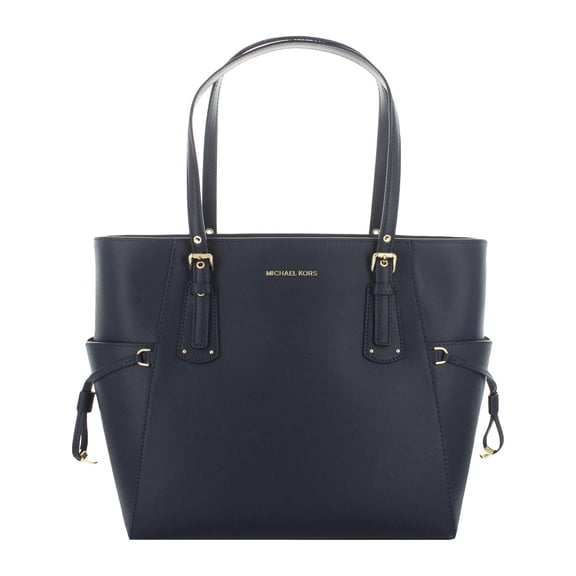 Michael Kors Womens Voyager Leather Logo Tote Handbag