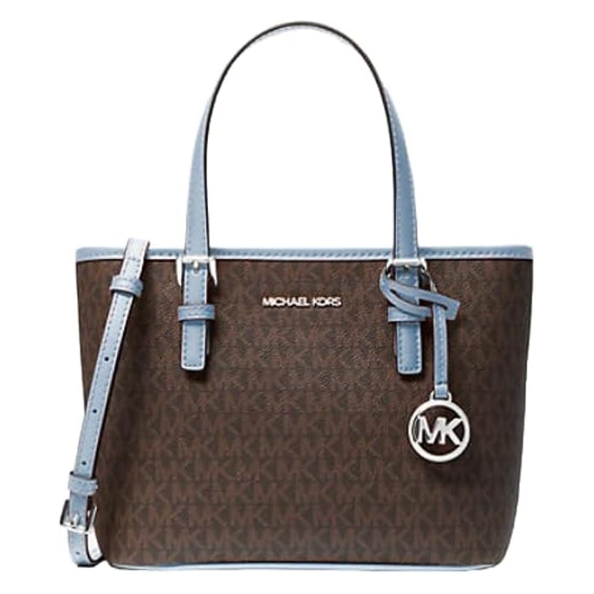 Michael Kors Womens XS Carry All Jet Set Travel Womens Pale Blue