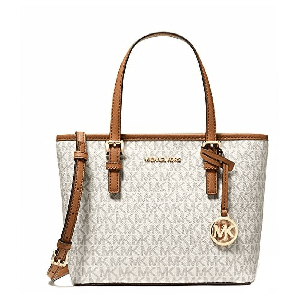 Michael Kors Jet Set Travel XS Carryall Convertible TZ Tote in Signature  Brown (35T9GTVT0B) RM599 Tote bag Logo-print canvas 89.4% coated  canvas/9.6%, By Usaloveshoppe